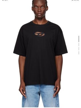 DESIEL Black Logo Tee - Casual Crew Neck Shirt